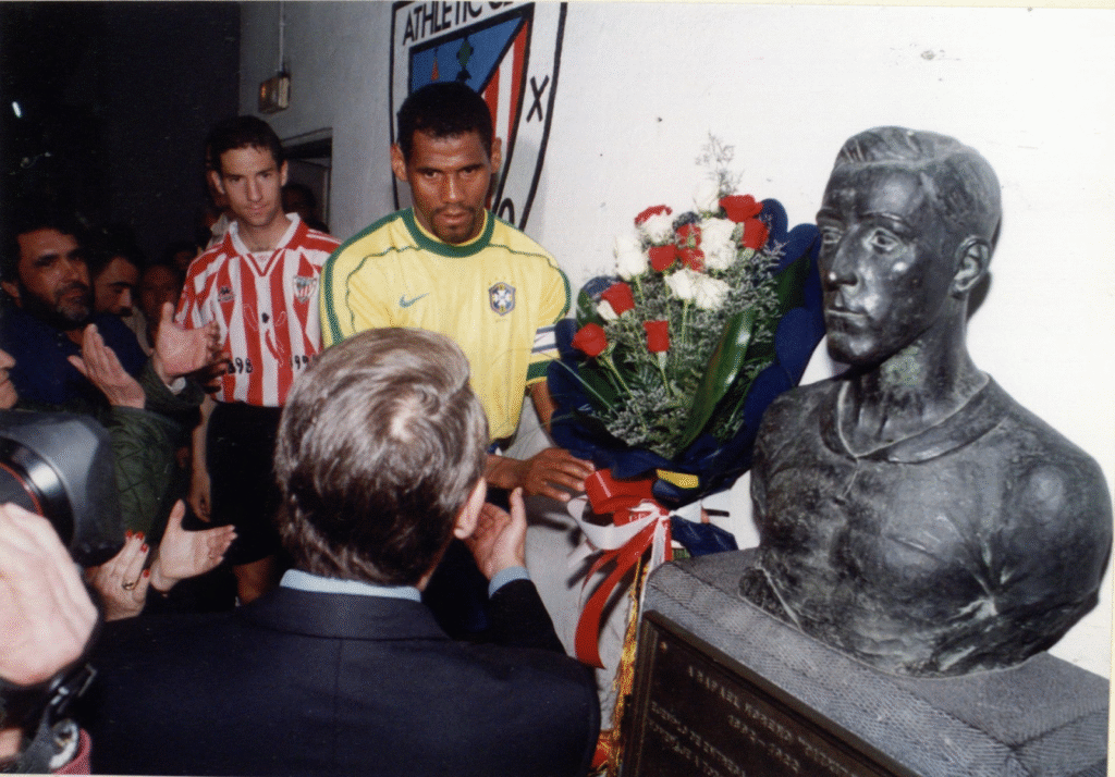 Historic image of Rafael “Pichichi” Moreno, the trophy’s namesake