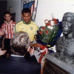 Historic image of Rafael “Pichichi” Moreno, the trophy’s namesake