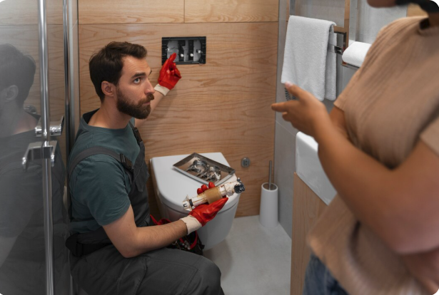 Plumber Before The Restroom Backs Up